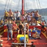 Board this unique pirate boat for a memorable adventure. Sail from Hersonissos port to St George bay. Swim and snorkel in the crystal clear waters of Hersonissos bay.