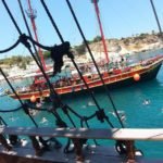 Board this unique pirate boat for a memorable adventure. Sail from Hersonissos port to St George bay. Swim and snorkel in the crystal clear waters of Hersonissos bay.