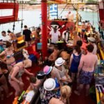 Board this unique pirate boat for a memorable adventure. Sail from Hersonissos port to St George bay. Swim and snorkel in the crystal clear waters of Hersonissos bay.