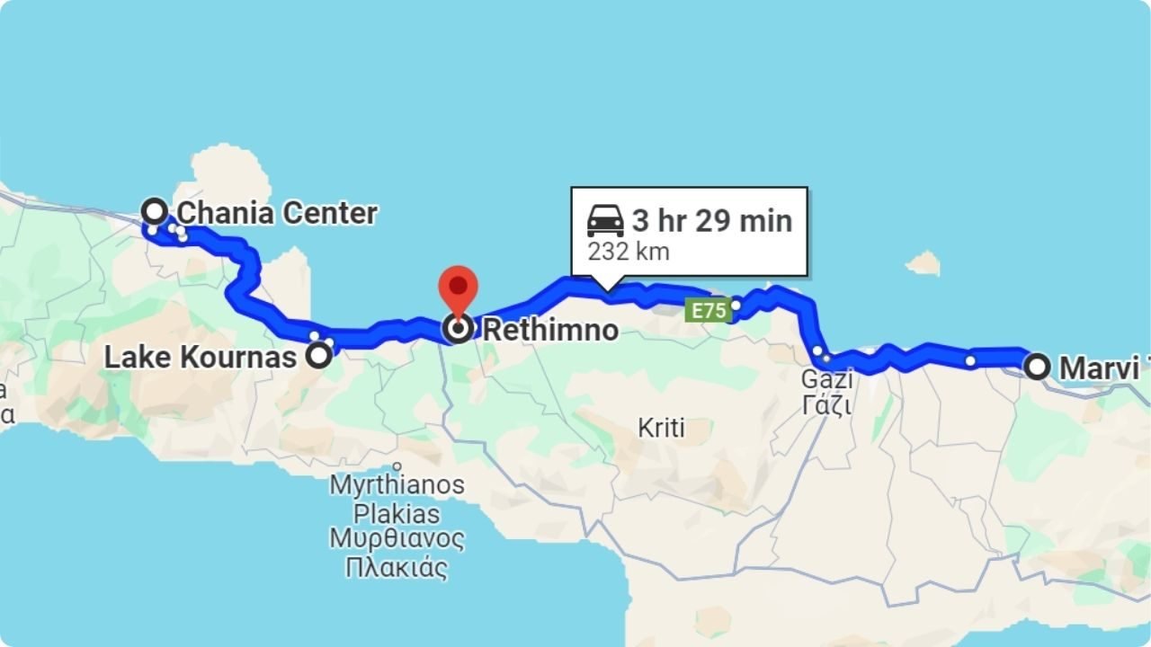 West Crete Chania-Rethimno-Kournas lake